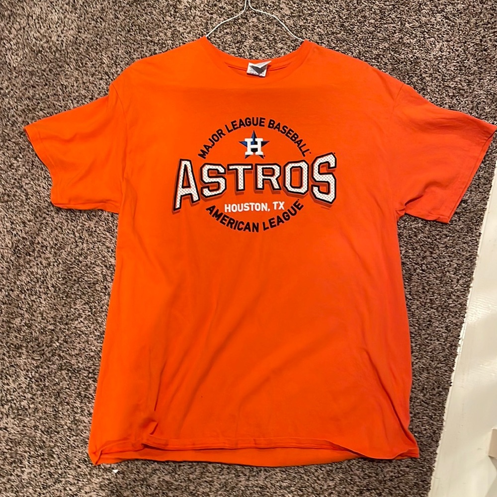 Orange vintage Astros T-shirt size large